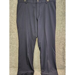 Adidas‎ Mens Golf Pants 36x32 Blue flat front performance Straight Active